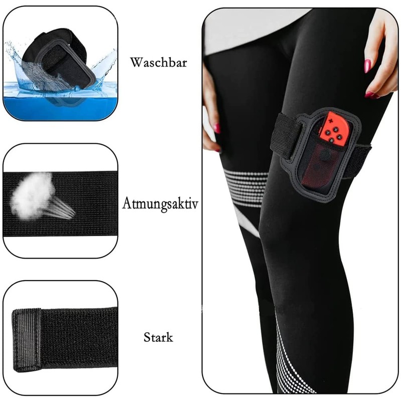 Kiwochy Pack of 2 Leg Band Switch Leg Strap Ring