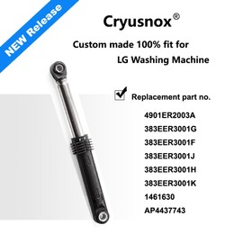 Cryusnox Washer Shock Absorber 383EER3001G 4901ER2003A Replacement Part for LG Washer,Replace 383EER3001F, 383EER3001H, 383EER3001J,3 Pack(Black)