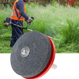 BE-TOOL Blade Sharpener, 4 Pieces Garden Tool Sharpener Faster Universal Grinding Rotary for Any Drill, Hand Drill (Red)