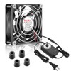 Wathai 80mm Small Computer Cooling Fan with AC Plug, 110V