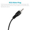 Greluma 2pcs 1.5m RCA Male to Speaker Cable, RCA Male