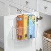 mDesign Plastic Adhesive Mount Storage Organizer Container for Kitchen or