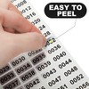 Consecutive Number Label Sticker Waterproof Number Inventory Sticker Suitable for