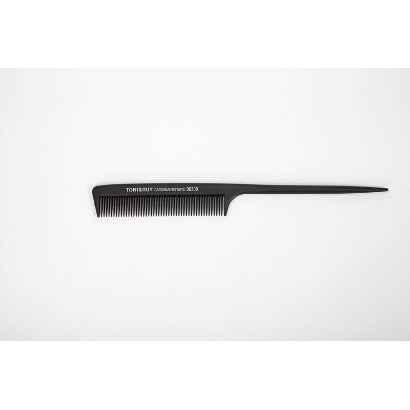Professional anti-static rat tail comb, black