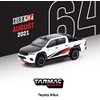Tarmac T64-041-WH Toyota Hilux 1:64 Scale White / Black Model