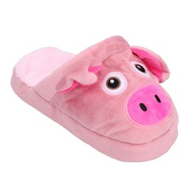 AB Tools Dog Puppy Gift Shoe Lover Squeaky Plush Doggy's Pig Slipper Play Toy