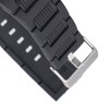 Waterproof Wristwatch Transparent Cover LED Luminous Wristwatch for Gentlemen Black