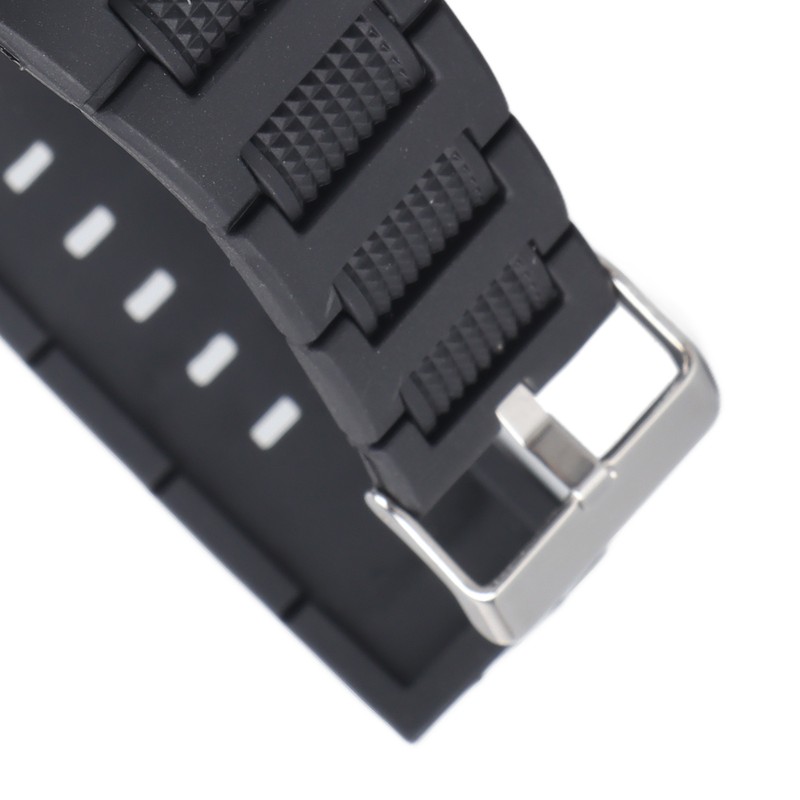 Waterproof Wristwatch Transparent Cover LED Luminous Wristwatch for Gentlemen Black