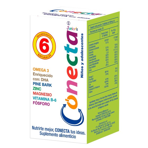 Suplemento AlimenticioConecta Junior´s 60 tabletas (450 mg)