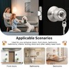 Probrico Keyed Entry Door Knob with Lock, Front Door Knob