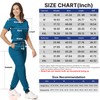 Scrubs for Women and Man V-Neck Pocket Top Drawstring Jogger