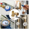 Pack of 2 Brass Water Meter Screw Connection, 3/4 Inch