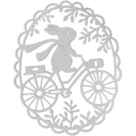 Bunny Hollow Eggs Cutting Dies for Card Making，Easter Rabbit Cutting Dies Cut Stencils for DIY Scrapbooking Photo Album Decorative Embossing Paper Dies for Card Making Templated