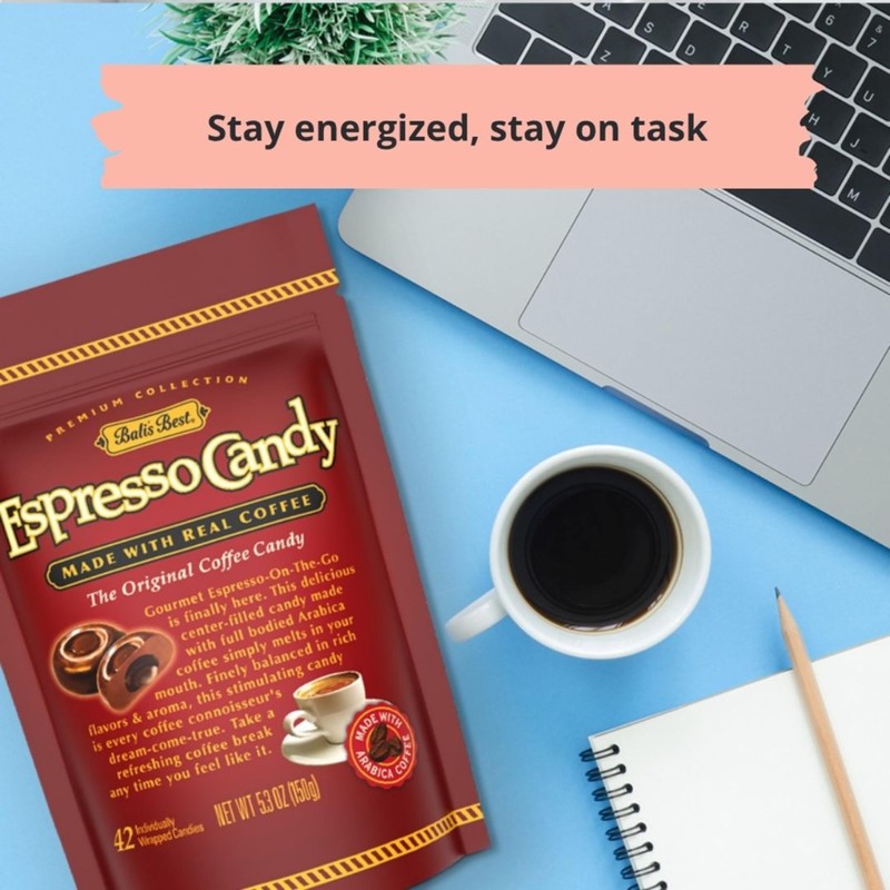 Bali's Best Espresso Candy, 5.3 Oz (Pack of 12), Individually