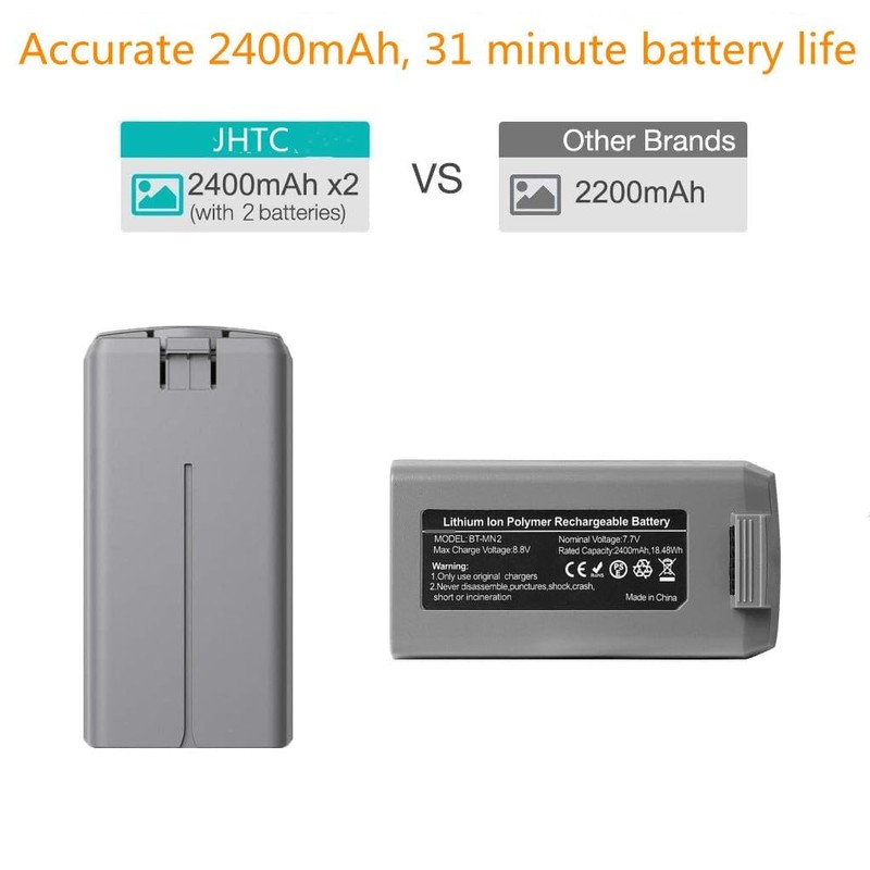 JHTC Mini 2 Battery Hub for DJI Mini 4K/2/SE/SE Drone,