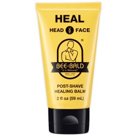 Bee Bald Bee Bald HEAL Aftershave for Men Healing Balm, Immediately Calms & Soothes Damaged Skin, Treats Bumps, Redness, Razor Burn & Other Shaving Irritations (2 Fl Oz)