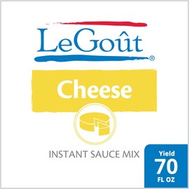 LeGout Cheese Instant Sauce Mix Made with Real Cheese, No added MSG, 0g Trans Fat, 13.7 oz, Pack of 8