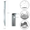 AMANKA Set of 10pcs XL Tent Pegs 230x23mm galvanized steel
