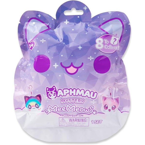 Aphmau 6700 MeeMeows Mystery Clip-On Toys, Collectible Mini Plush, 1