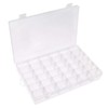 Opret 36 Grids Plastic Jewellery Organiser, Clear Storage Box with