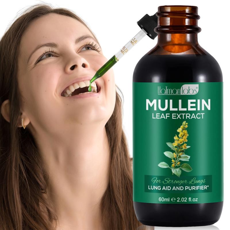 Hatmanlabs Mullein Leaf Extract - Mullein Drops for Lung -