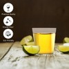 DecorRack 1 Oz Shot Glasses, 80 Hard Clear Plastic Shot
