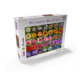 MyPuzzle Colorful Flowers Collage No. 5 in Spring and Summer - Premium 500 Piece Jigsaw Puzzle for Adults