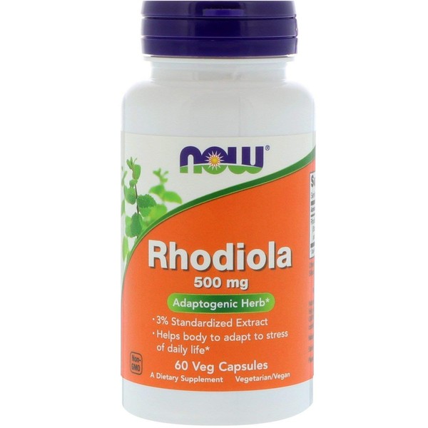 Now Foods, (3 Pack) Rhodiola, 500 mg, 60 Veg Capsules