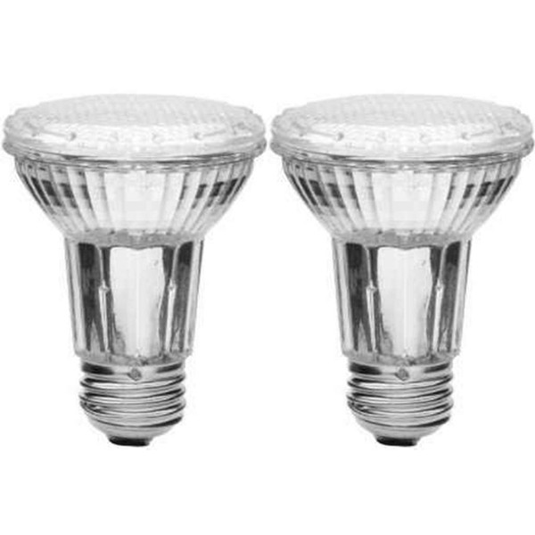 Anyray 2-Bulbs PAR20 LED Light, 50W Equivalent, Indoor Outdoor, 110V Flood Bulb E26 Dimmable 120V (Green Color)
