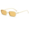 Laurinny Retro Rectangular Sunglasses 90s Rectangle Narrow Glasses Sunglasses Women's