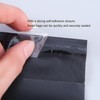 Gintison Long Black Poly Mailers 10x30 Inch 20 Pack Envelopes