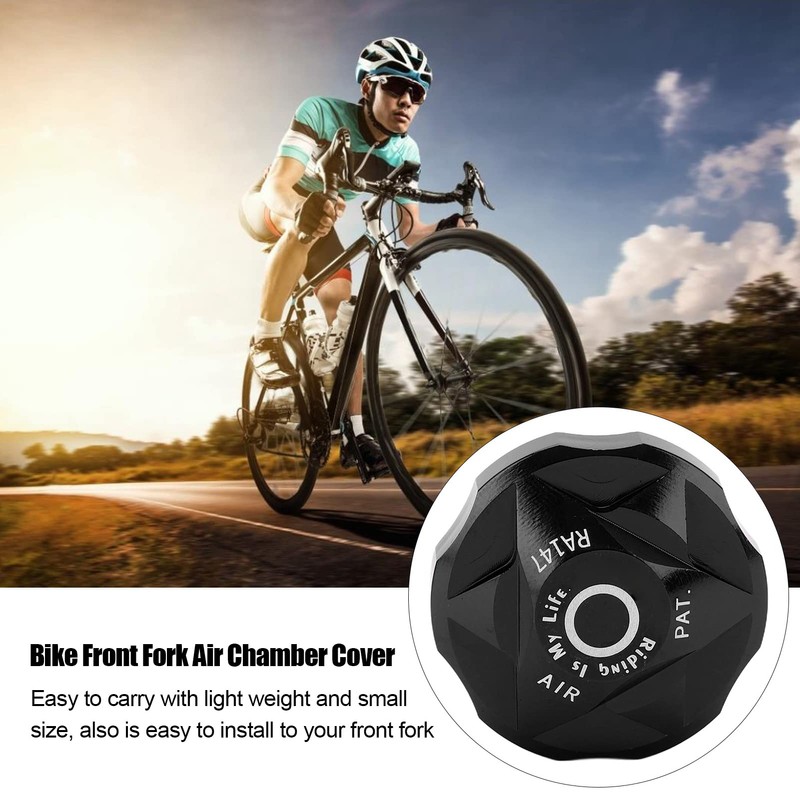 SUNGOOYUE Bike Valve Cover, Aluminium Alloy MTB Front Fork Caps