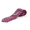Trendy Goth Tie - Black & Pink Chess Pattern