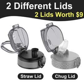 OLDLEY Botella de agua para niños para la escuela con tapa de pajita, 15 onzas, irrompible, a prueba de fugas, sin BPA, con marcador de tiempo para viajes, deportes, gimnasio, 2 tapas, color gris