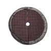 Darice Red & Gray Plaid Christmas Tree Skirt with Gray