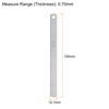 sourcing map 5pcs Mn Steel Feeler Gauge 0.7mm Thickness 150mm