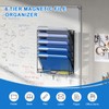 OUTWOLF Magnetic File Holder, 6-Tier Magnetic Wall Hanging File Organizer,