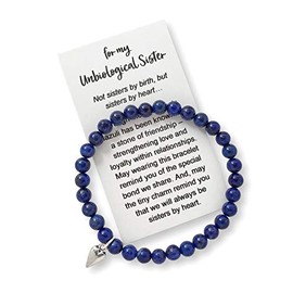 My Unbiological Sister Bracelet – Best Friend BFF Gift Jewelry with Gift Box