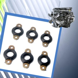 6PCS Fuel Injector Line Passthrough Seals Kit Compatible with Detroit Diesel Engines DD15 on Freightliner Cascadia Detroit Engines DD15 on Western Star Trucks Replace A4720780180 A4720780480