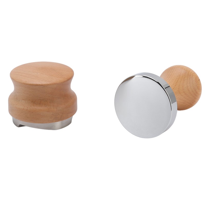Coffee Powder Press Hammer and Distributor Set Stainless Steel Base