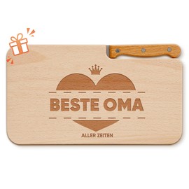 Unique Gift Idea for Grandma: Wooden Breakfast Board with Engraving - Perfect for Christmas