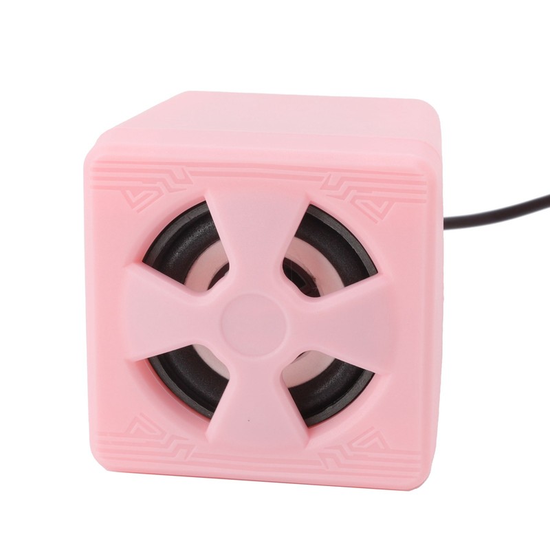 1 Pair 3.5mm Desktop Speaker Stereo Surround Sound Volume Adjustment