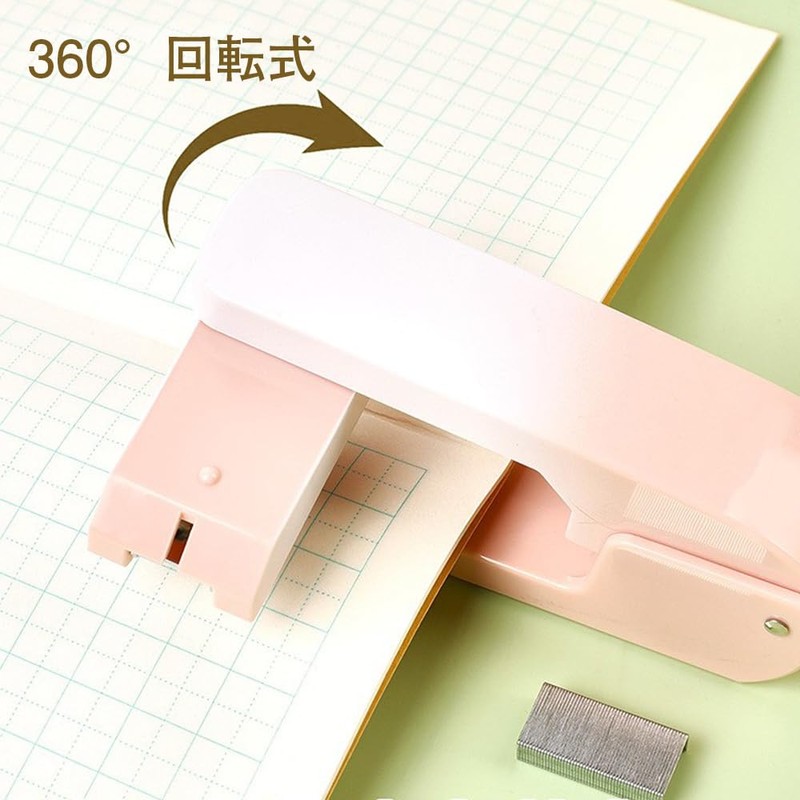 LOYELEY Medium Binding Stapler, 360° Rotation, Bound 25 Sheets, No.