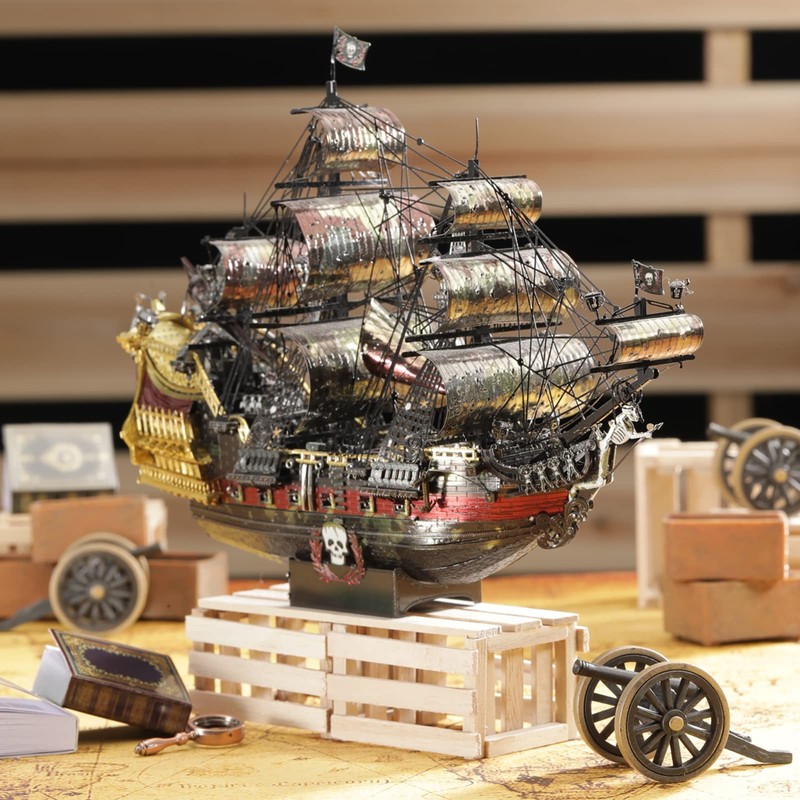 Piececool 3D Metal Puzzles for Adults, The Queen Anne's Revenge