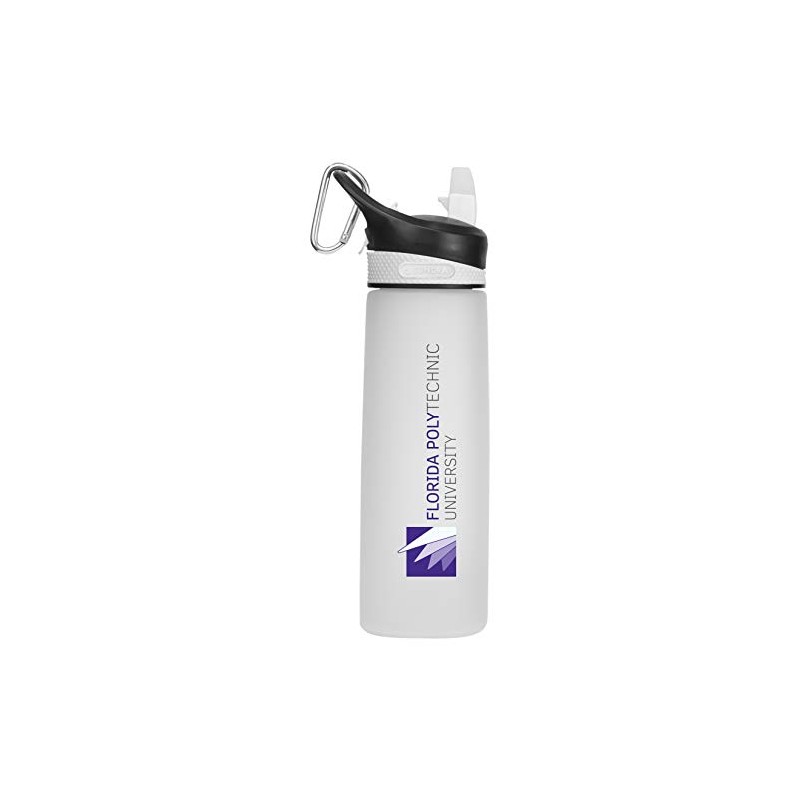 Florida Polytechnic Tritan Plastic Frosted Sport Water Bottle, Design-1 -