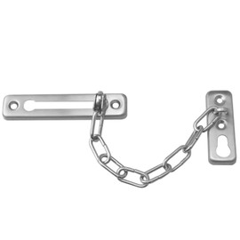 Mfingey Stainless Steel Security Chain Security Door Chain Door Lock Window Bolt Security Door with Chain Door Chain Lock (Silver) 1PCS