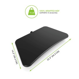 Kanto MK-KT Keyboard Tray for MKH65, MKX70, MKS70, MKT65 & MKT70 Mobile/Stationary/Bolt-Down TV Floor Stands | MK Series Accessory