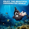 IGGDOQI 180°Full Face Snorkel Mask, Diving Mask, Professional Snorkel Set,