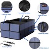 EPAuto 3-Compartment Cargo Trunk Storage Organizer, Blue