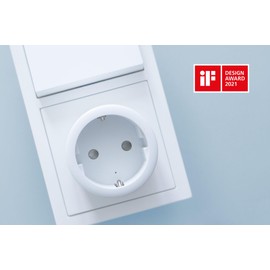 UNITEC radio remote switch set, radio sockets, 3 sockets + 1 remote control, white, mini